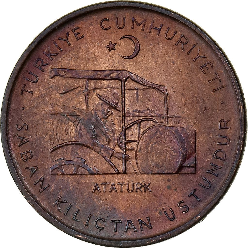 Turkey Coin Turkish 10 Kurus | FAO | President Mustafa Kemal Ataturk | KM898 | 1971 - 1974