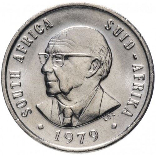 South Africa | 10 Cents Coin | Nicolaas Johannes Diederichs | Plants | Aloe | Km:101 | 1979