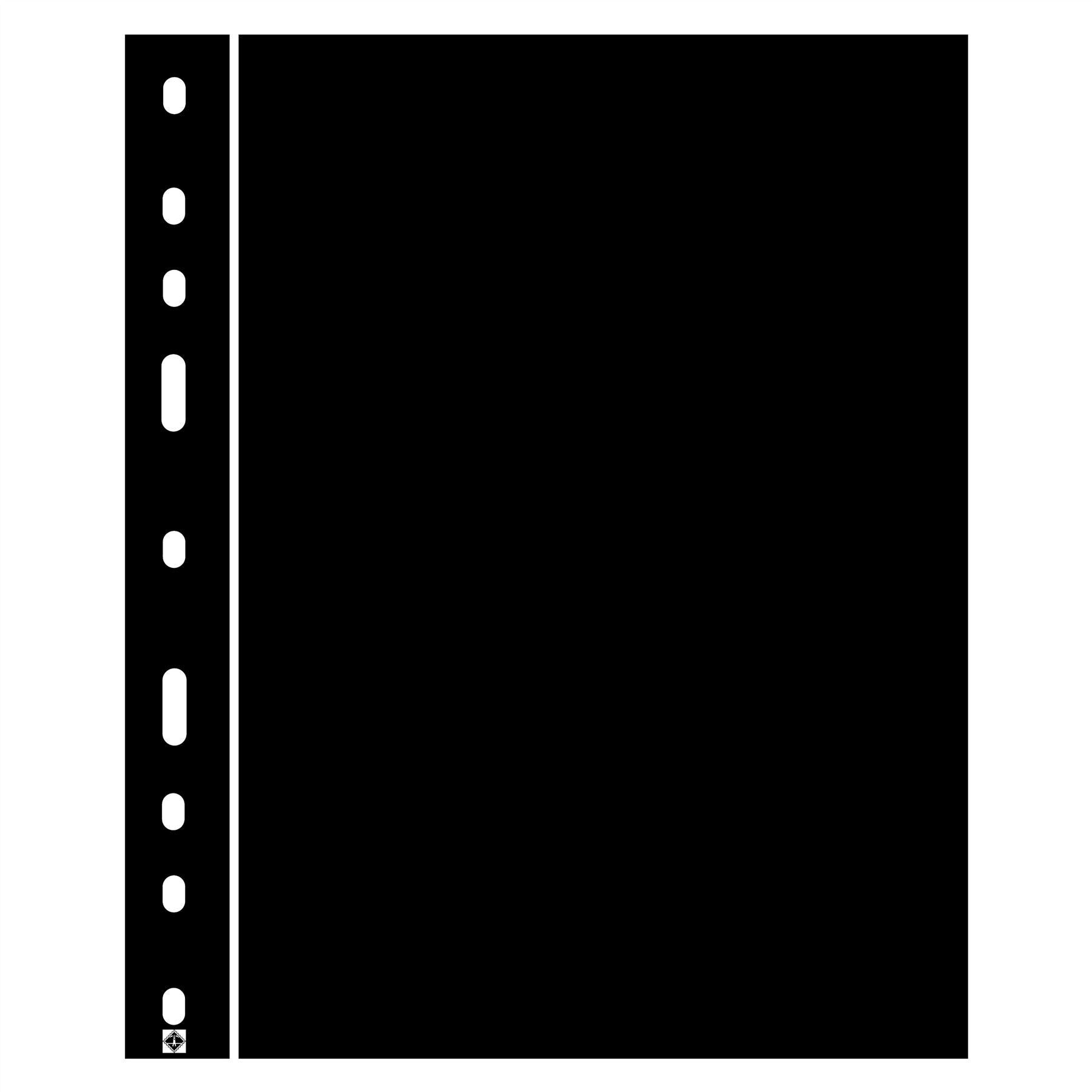 OPTIMA Black Interleaves | Separator Pages for Optima Ringbinders | Pack of 10