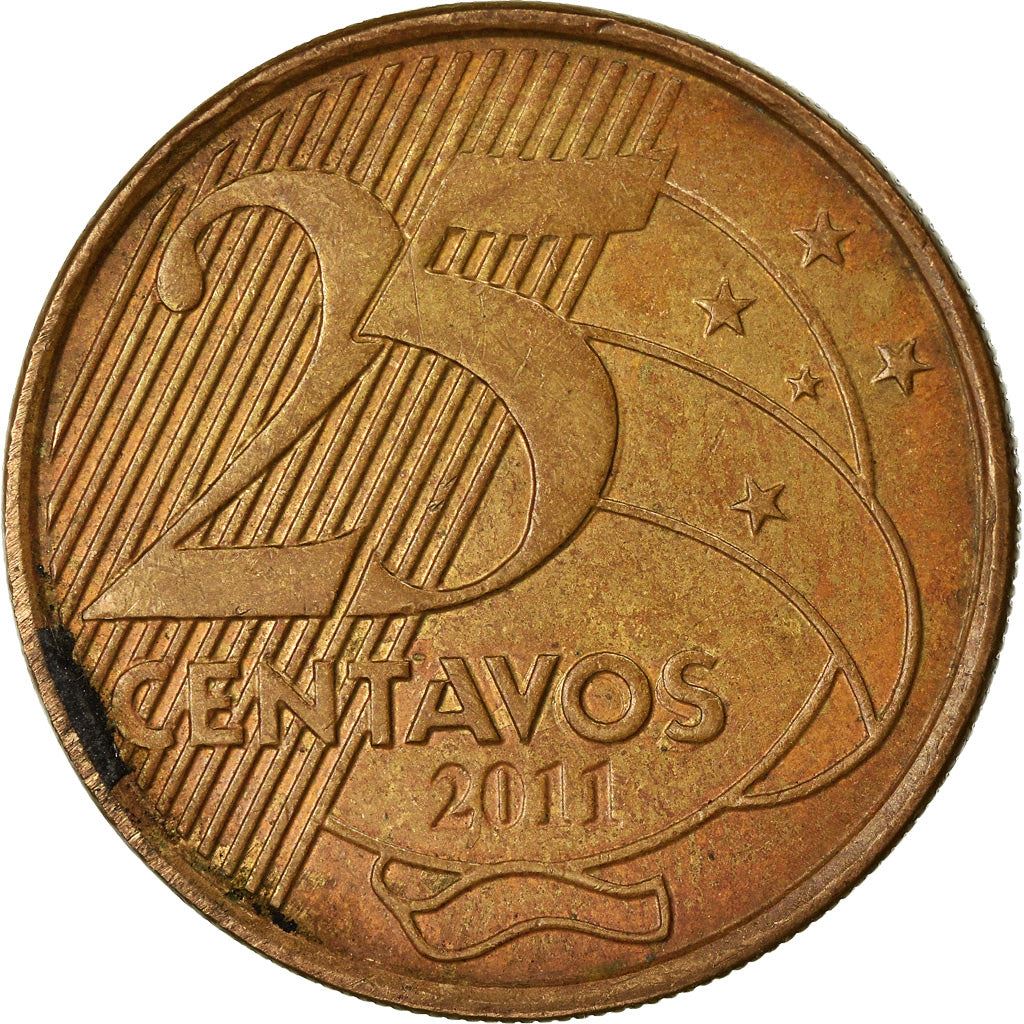 Brazil | 25 Centavos Coin | Deodoro da Fonseca | Km:650 | 1998 - 2024