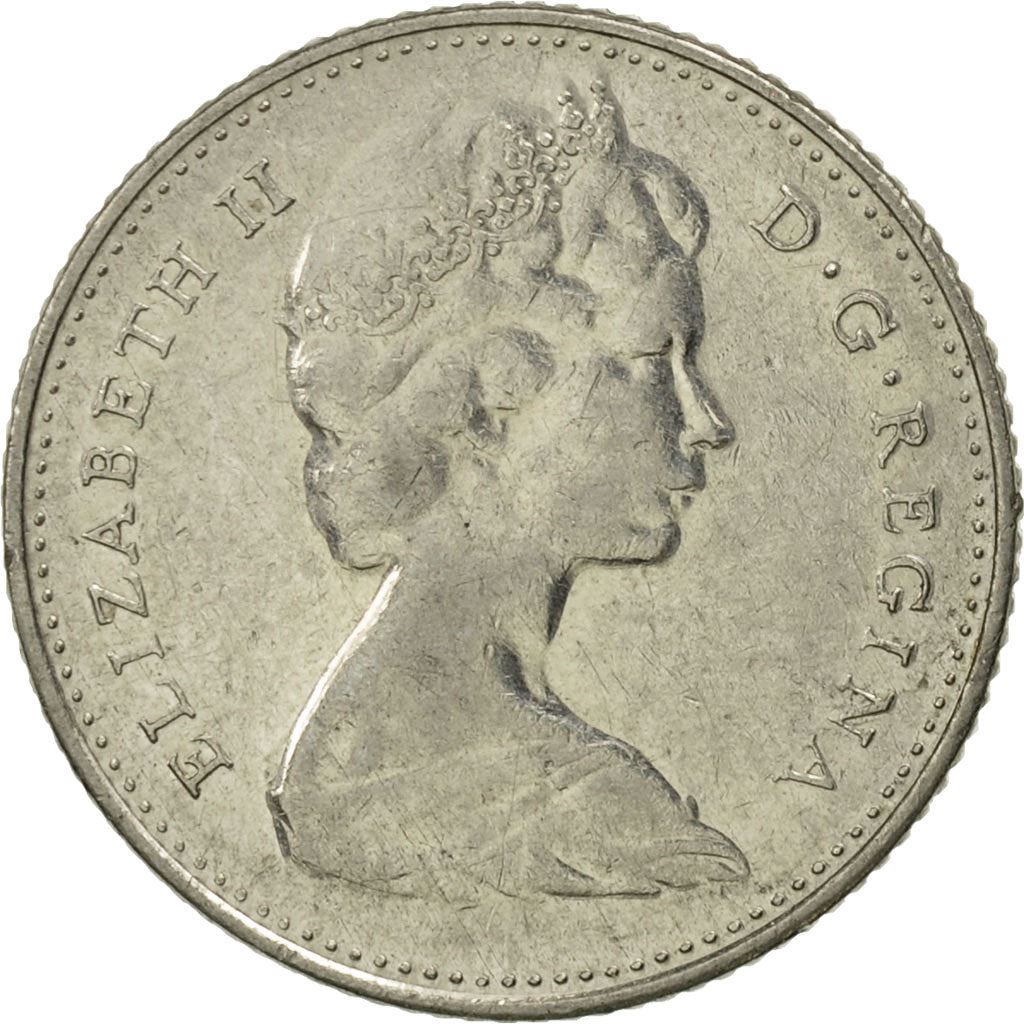 Canada | 10 Cents Coin | Nickel | 2nd portrait | KM:72a | 1968