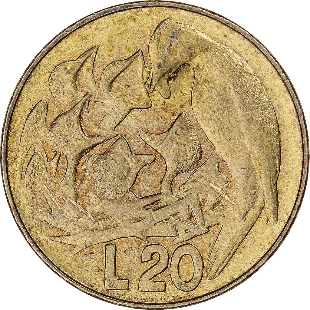San Marino | 20 Lire Coin | FAO | Km:44 | 1975