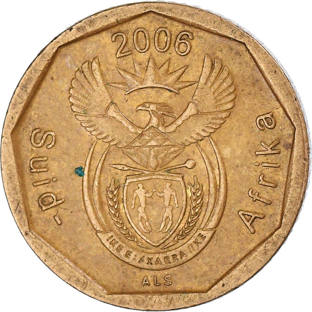 South Africa 10 Cents Afrikaans Legend - Suid-Afrika Coin KM487 2006