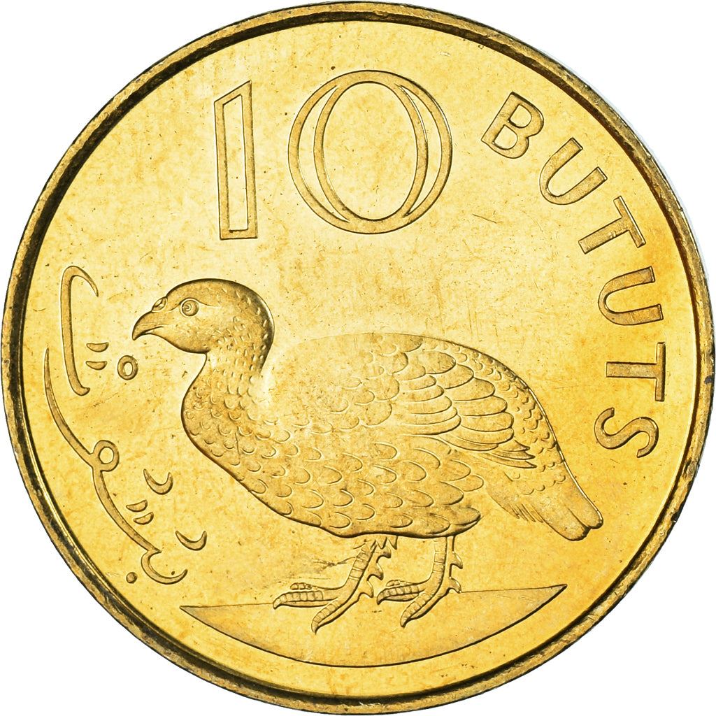 Gambia 10 Bututs Mynt | Dubbelsporrad francolin | KM56 | 1998