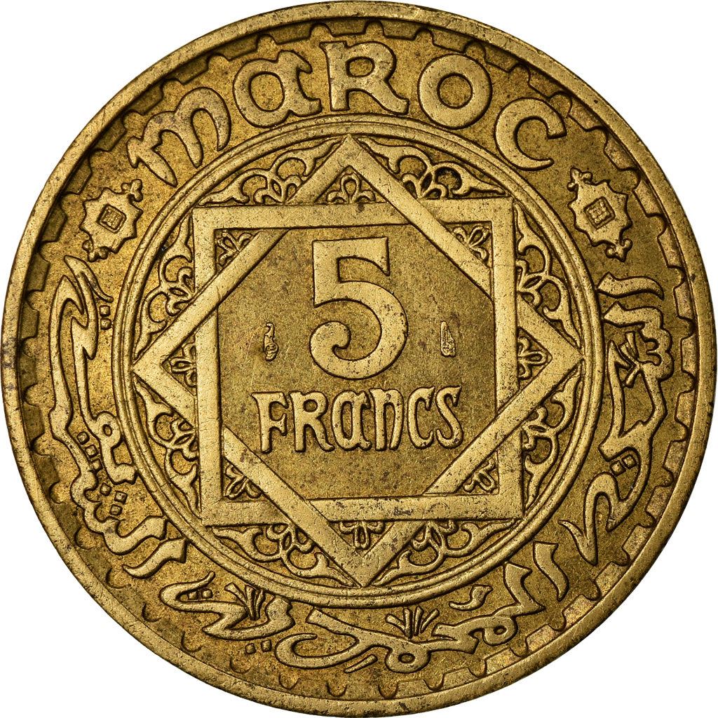 Morocco 5 Francs - Mohammed V Coin Y43 | 1946