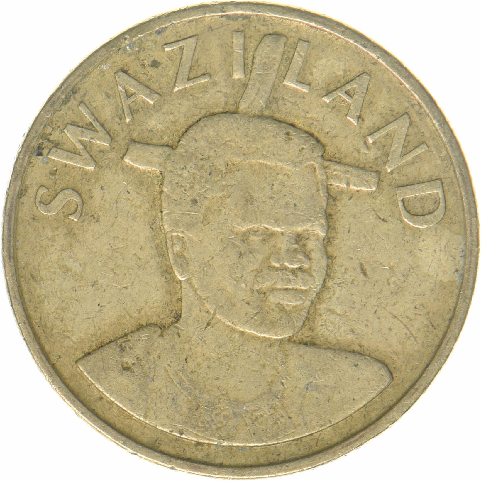 Kingdom of Swaziland | 1 Lilangeni Coin | King Mswati III | Ntfombi | KM:66 | 2015