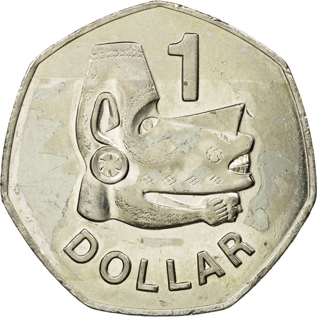 Salomonöarna | 1 Dollarsmynt | Elizabeth II | Havsanda | Km:72 | 1996 - 2005