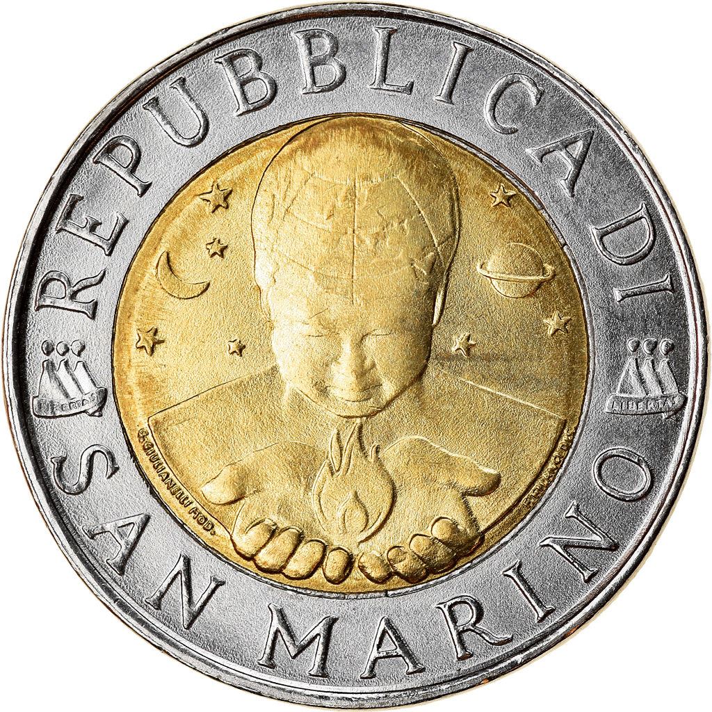 San Marino | 500 Lire Coin | Friedrich Hegel | Km:357 | 1996