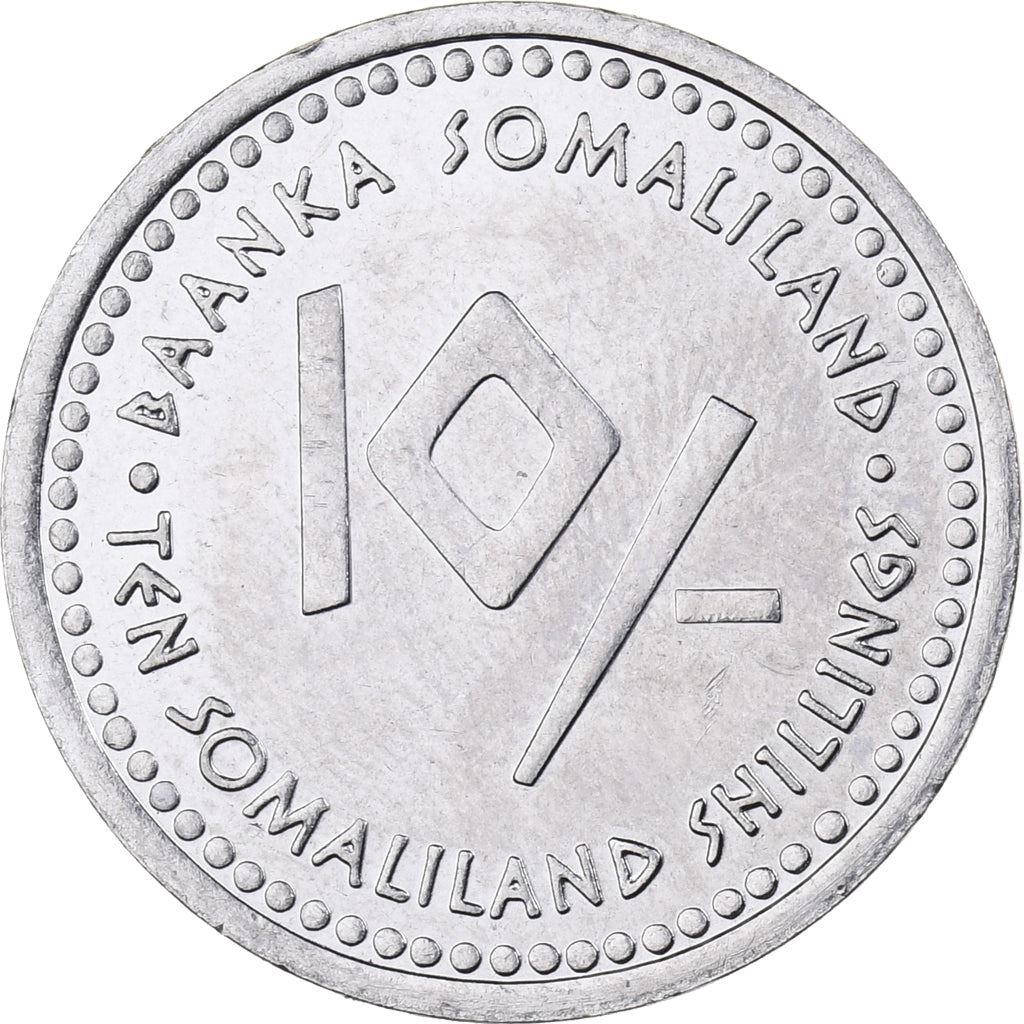 Somalilandia | Moneda de 10 chelines | Libra | Acero inoxidable | KM:15 | 2006