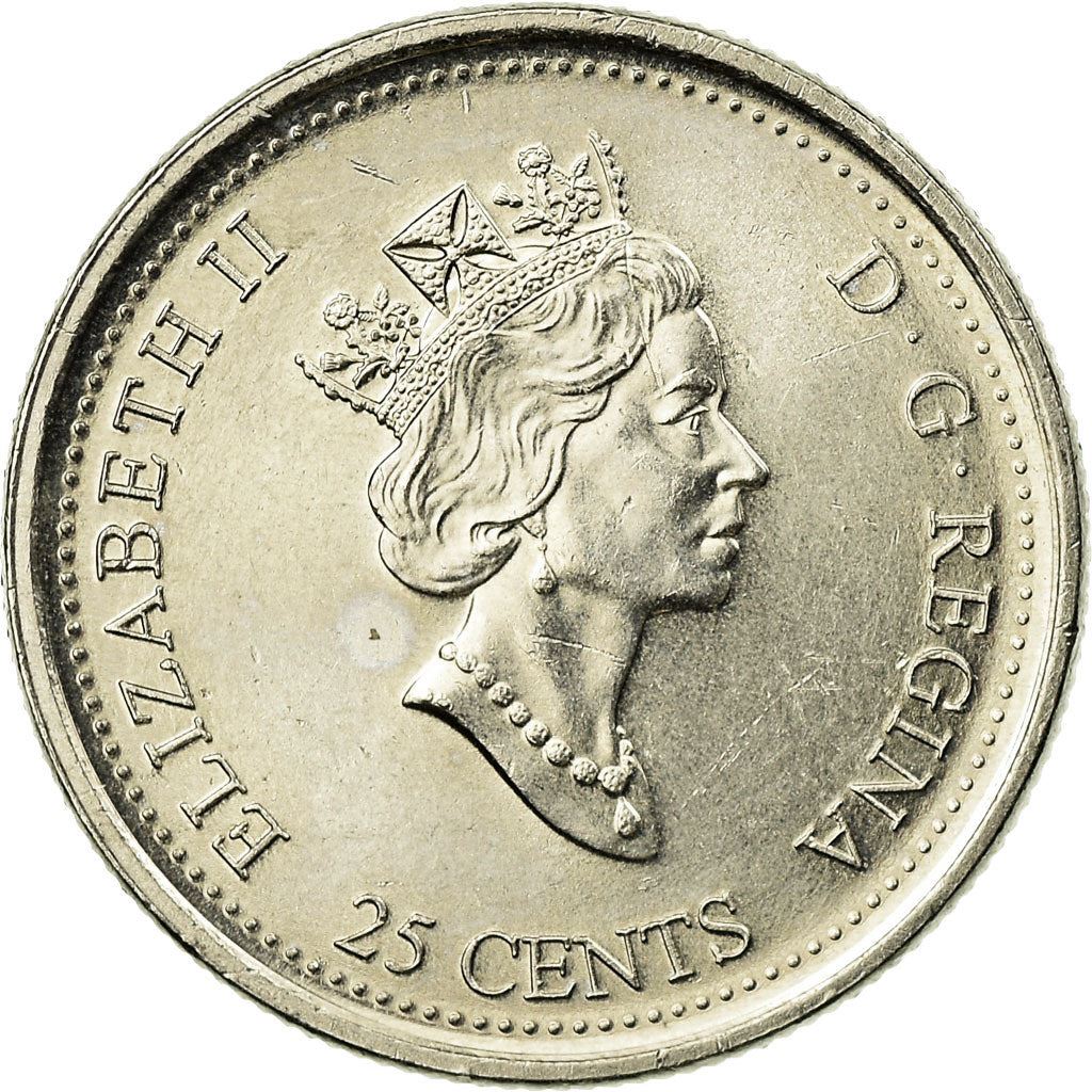 Canada | 25 Cents Coin | Geometrical Shapes | Nickel | KM:353 | 1999