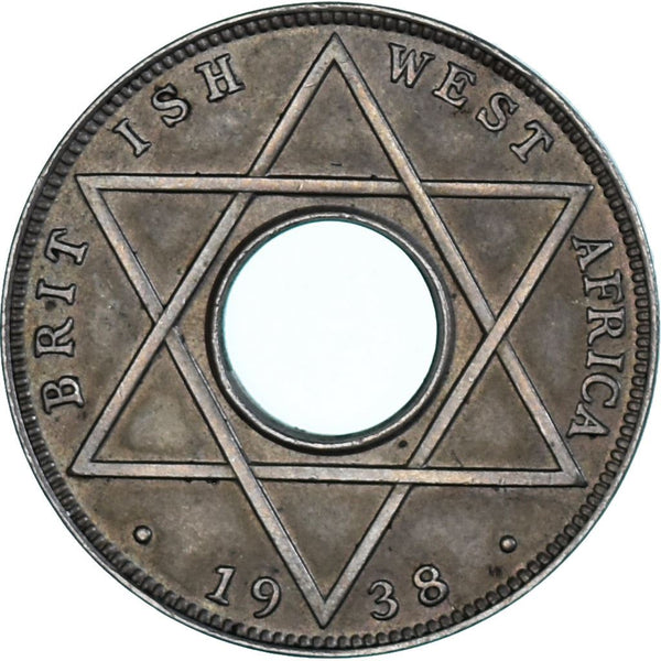 イギリス領西アフリカ　１／１０ペニー硬貨☆1938年／未使用品／ジョージ6世／ イギリス領西アフリカ 1／10ペニー硬貨☆1938年／未使用品