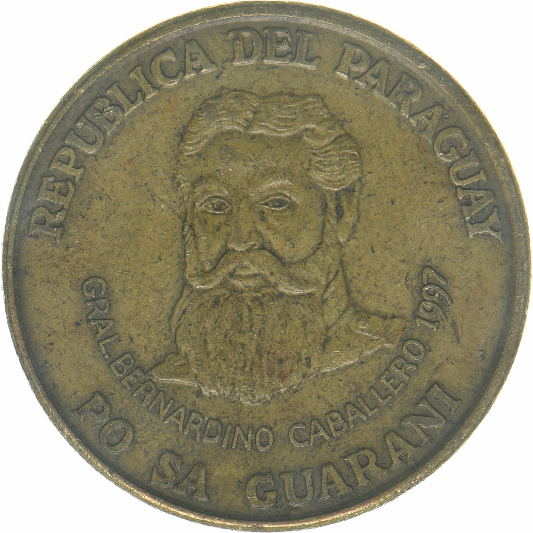 Paraguay | 500 Guaranies Coin | Bernardino Caballero | KM:194 | 1997