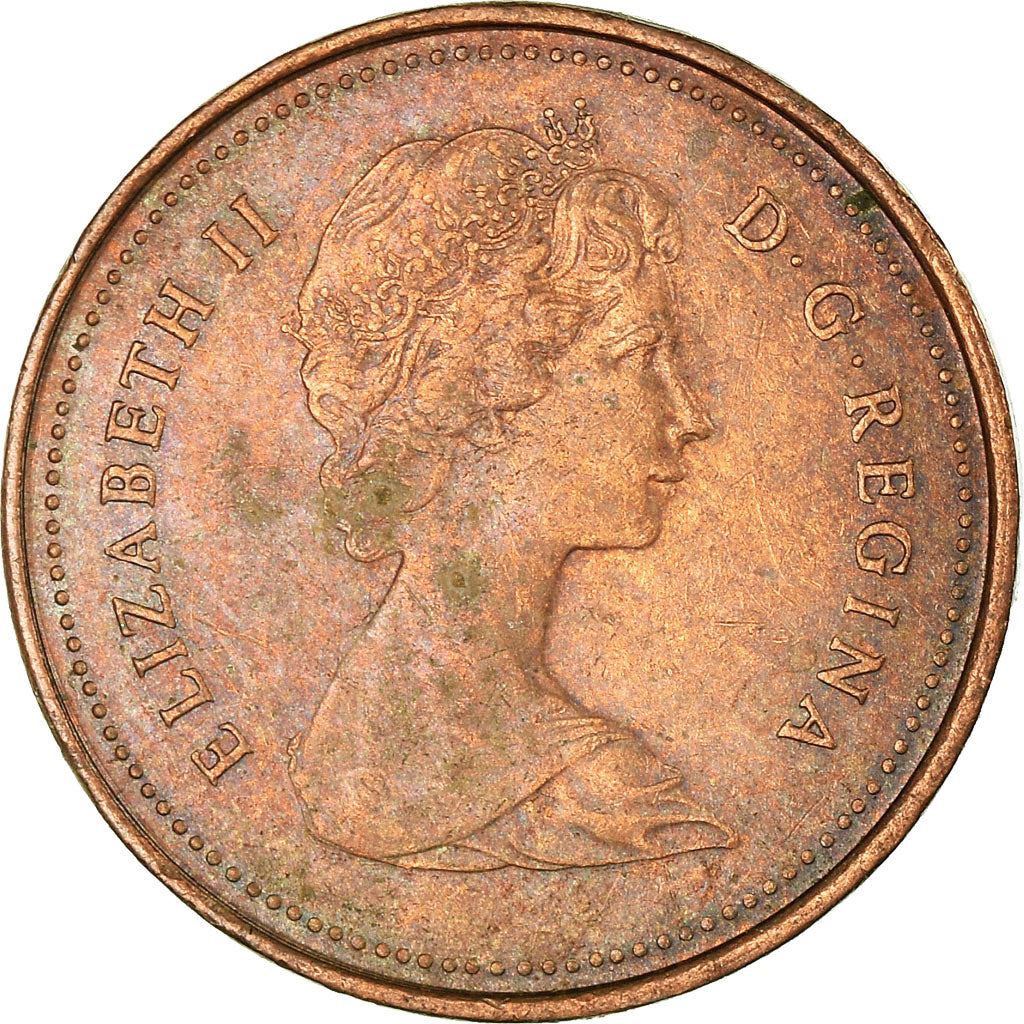 Canada | 1 Cent Coin | Bronze | 2nd portrait | KM:127 | 1980-1981