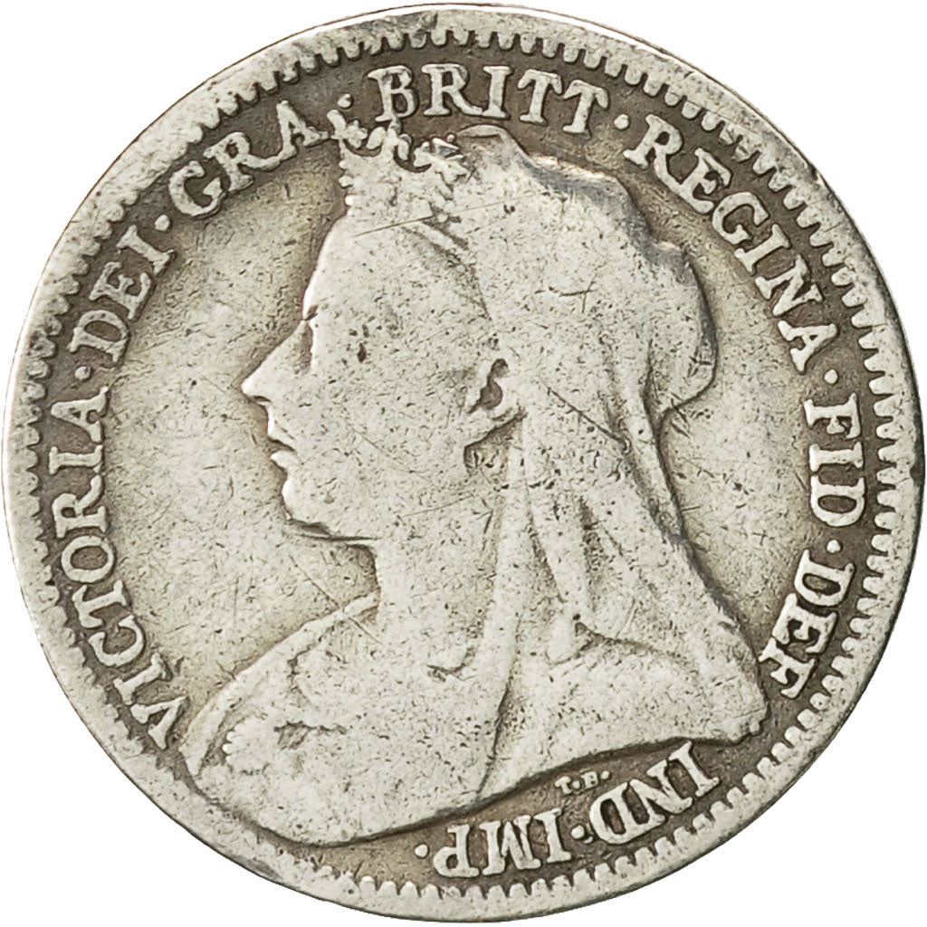 United Kingdom | 3 Pence Coin | Victoria | Km:777 | 1893 - 1901
