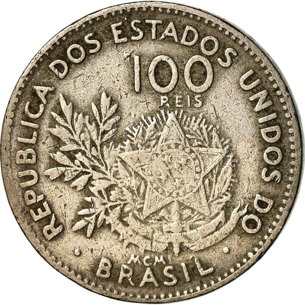 Brazil | 100 Reis Coin | Liberty | Km:503 | 1901