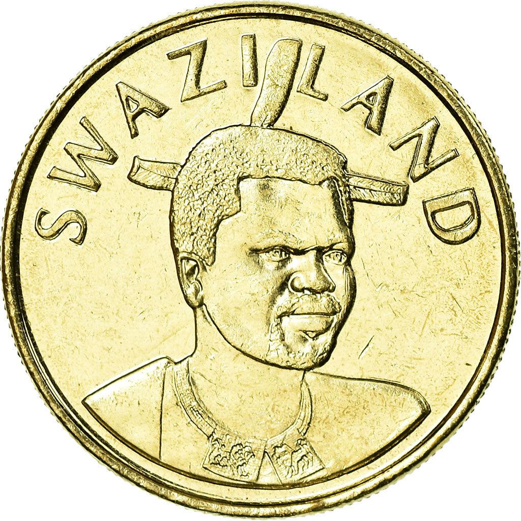 Moneda de 1 Lilangeni de Esuatini | Rey Mswati III | Ntfombi de Esuatini | KM45 | 1995 - 2009