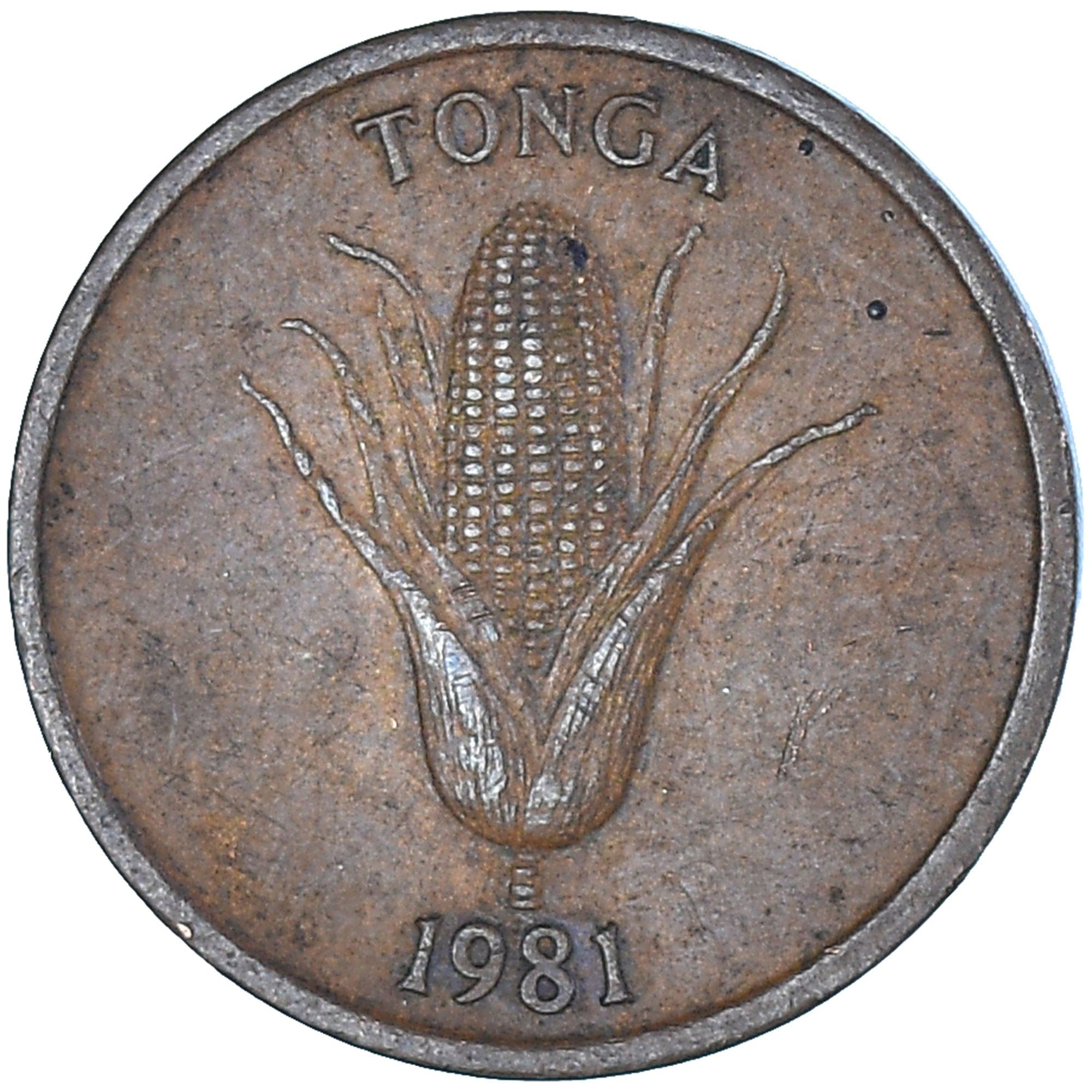 Tonga | 1 Seniti Münze | Mais | Vanille | FAO | Km:66 | 1981 - 1996