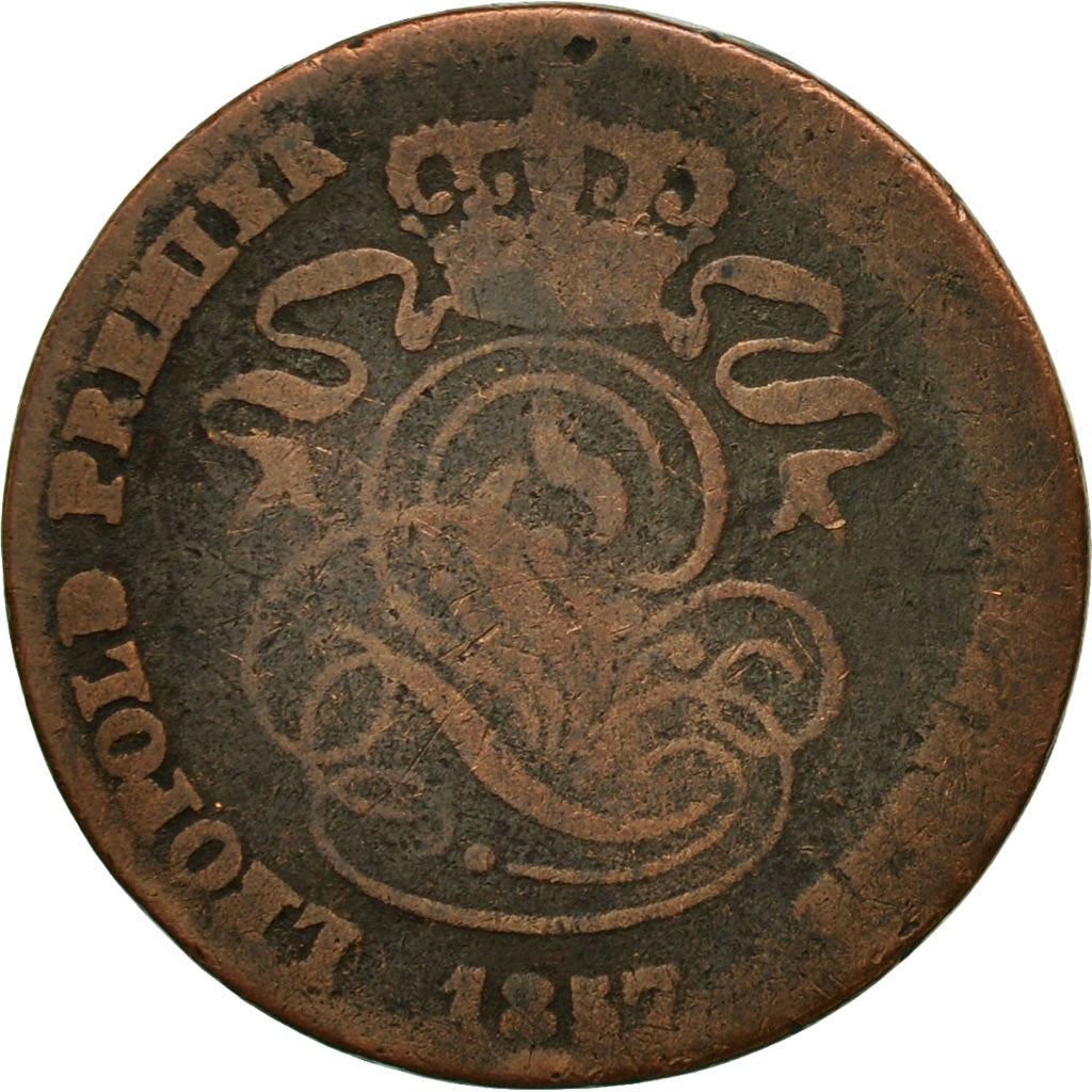Bélgica | Moneda de 2 céntimos | Leopoldo I | Cobre | KM:4.1-4.4 | 1833-1865