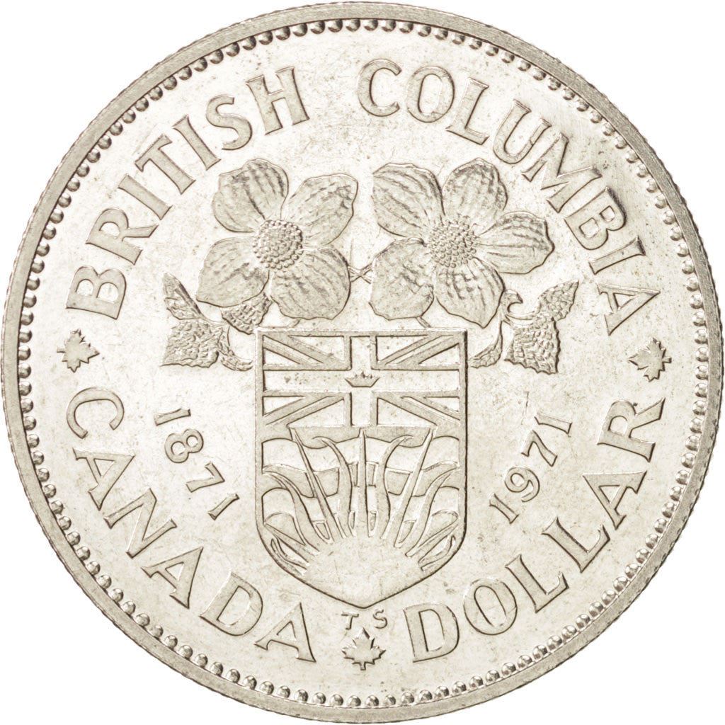 Canada | 1 Dollar Coin | British Columbia | Nickel | KM:79 | 1971