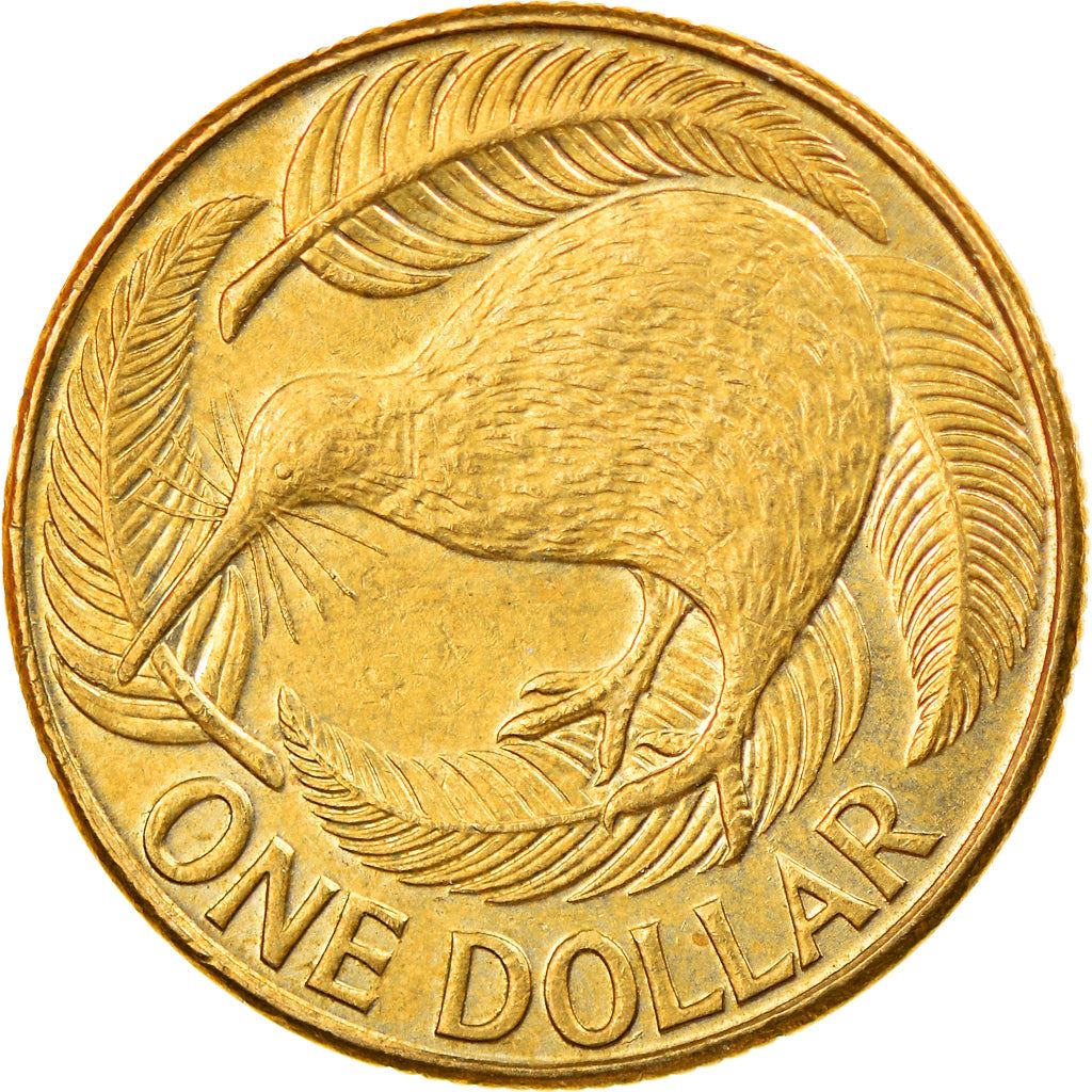 New Zealand | 1 Dollar Coin | Elizabeth II | Kiwi Bird | Km:120 | 1999 - 2020