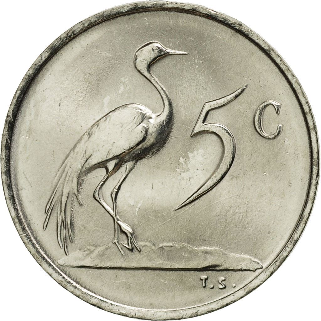 South Africa 5 Cents Coin | Balthazar J. Vorster | KM111 | 1982