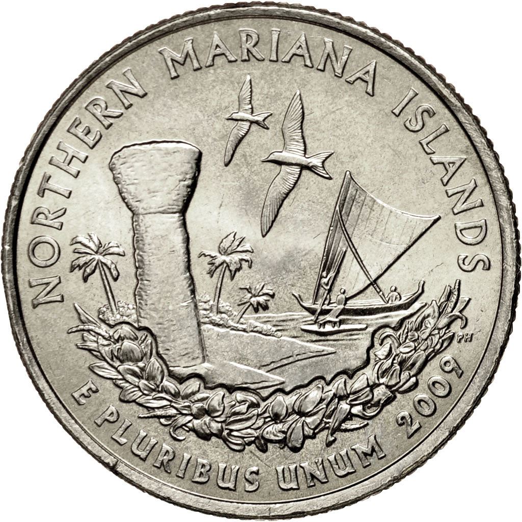 United States | 1/4 Dollar Coin | Northern Mariana Islands | Km:466 | 2009