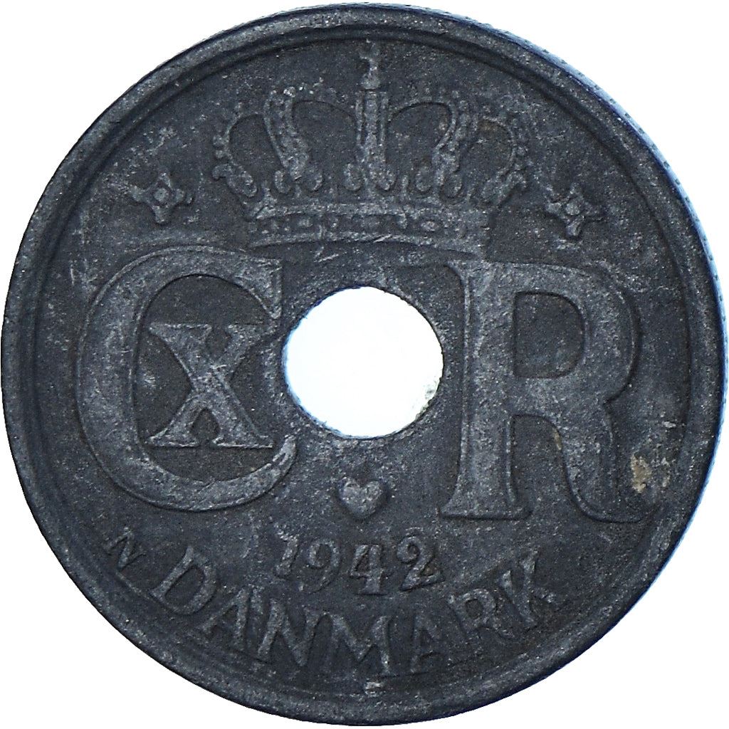 Denmark | 10 Ore Coin | Monogram | Km:822.2A | 1941 - 1945
