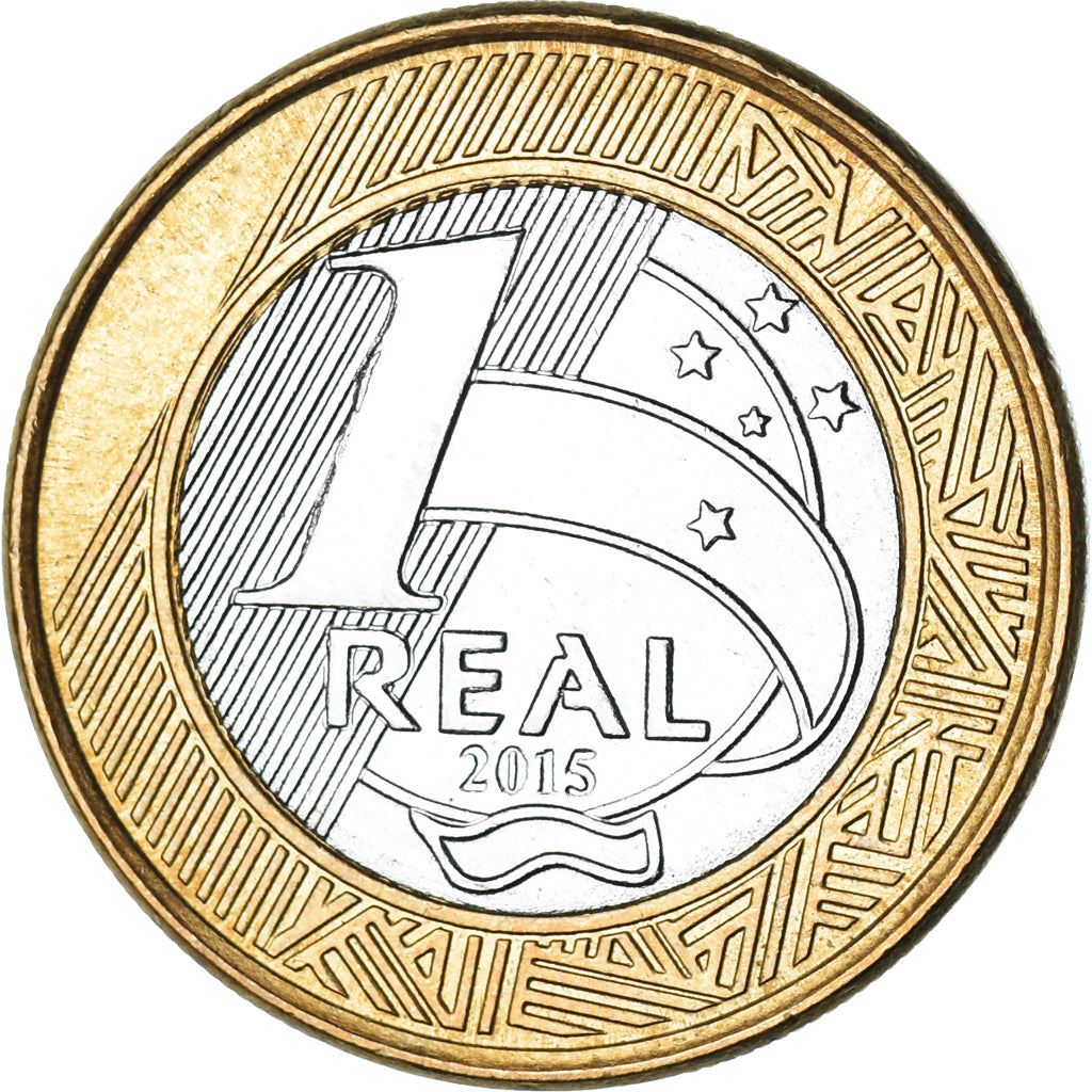 Brazil | 1 Real Coin | Central Bank | KM:723 | 2015