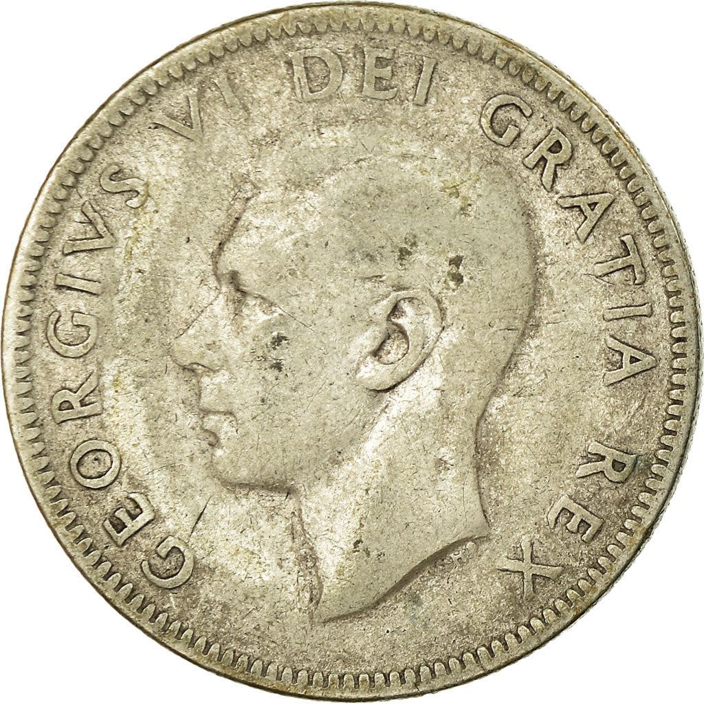 Canada | 25 Cents Coin | Silver | KM:44 | 1948-1952