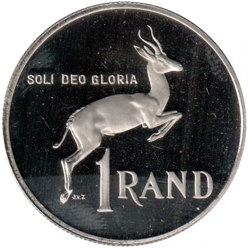 South Africa 1 Rand Coin | Pieter W. Botha | KM141 | 1990