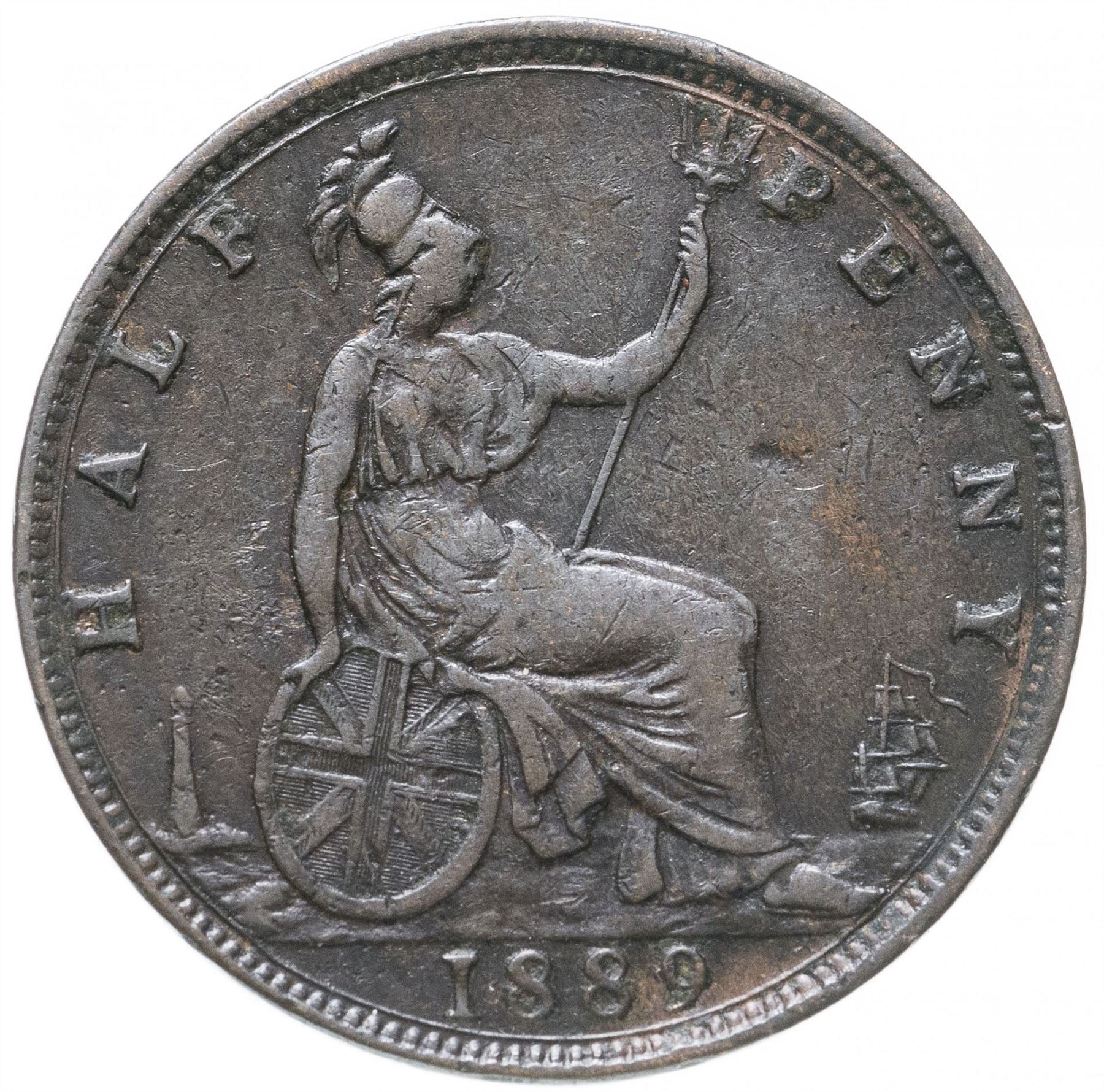 United Kingdom | 1/2 Penny Coin | Victoria | KM:754 | 1874 - 1894