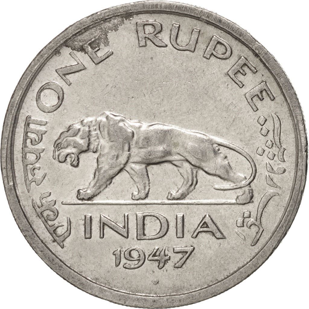India - British | 1 Rupee Coin | King George VI | Km:559 | 1947