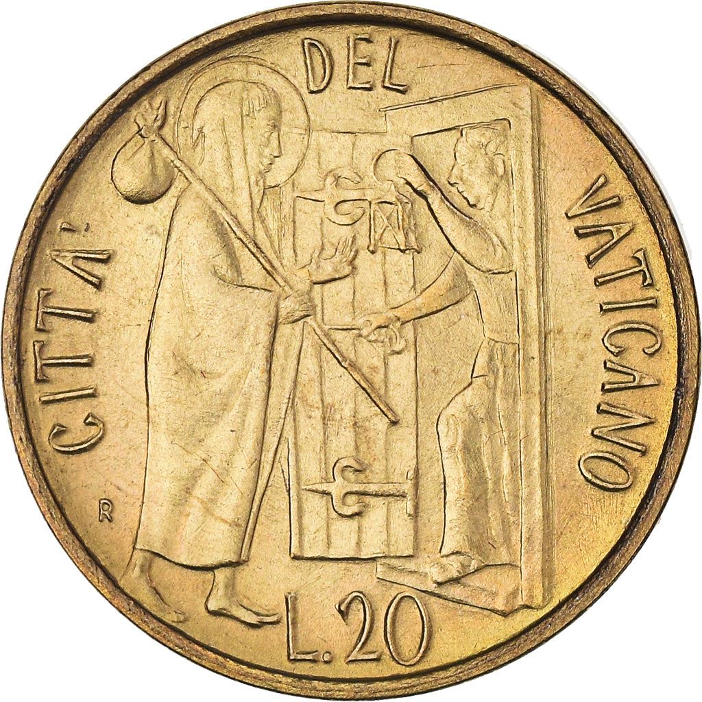 Vatican City | 20 Lire Coin | Hospitality | Km:156 | 1981