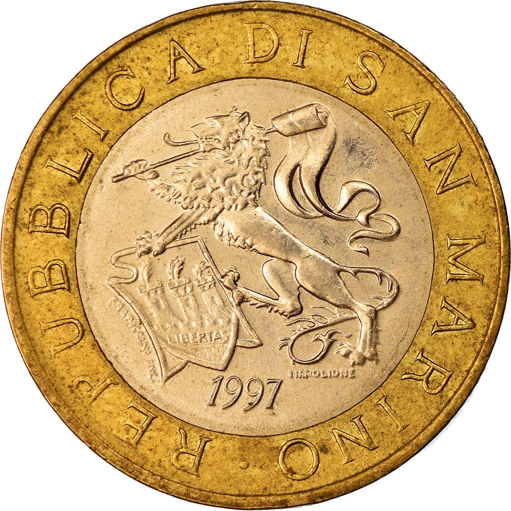 San Marino | 1000 Lire Coin | Government palace | Km:368 | 1997