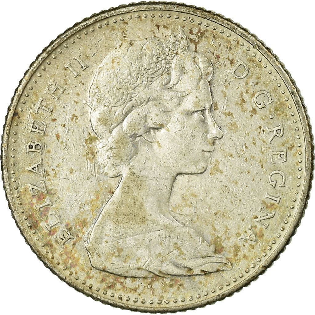 Canada | 10 Cents Coin | Silver | Mackerel | KM:67a | 1967