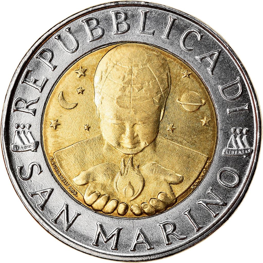 San Marino | 500 Lire Coin | Chemistry | Km:383 | 1998