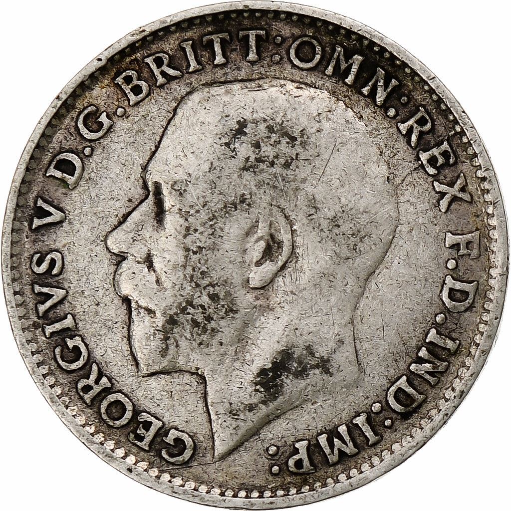 United Kingdom | 3 Pence Coin | George V | Km:813 | 1911 - 1920