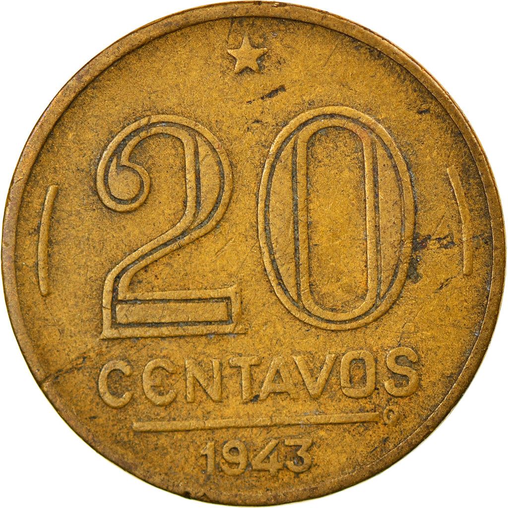 Moneta Brazylii 20 Centavos | KM556a | 1943 - 1948