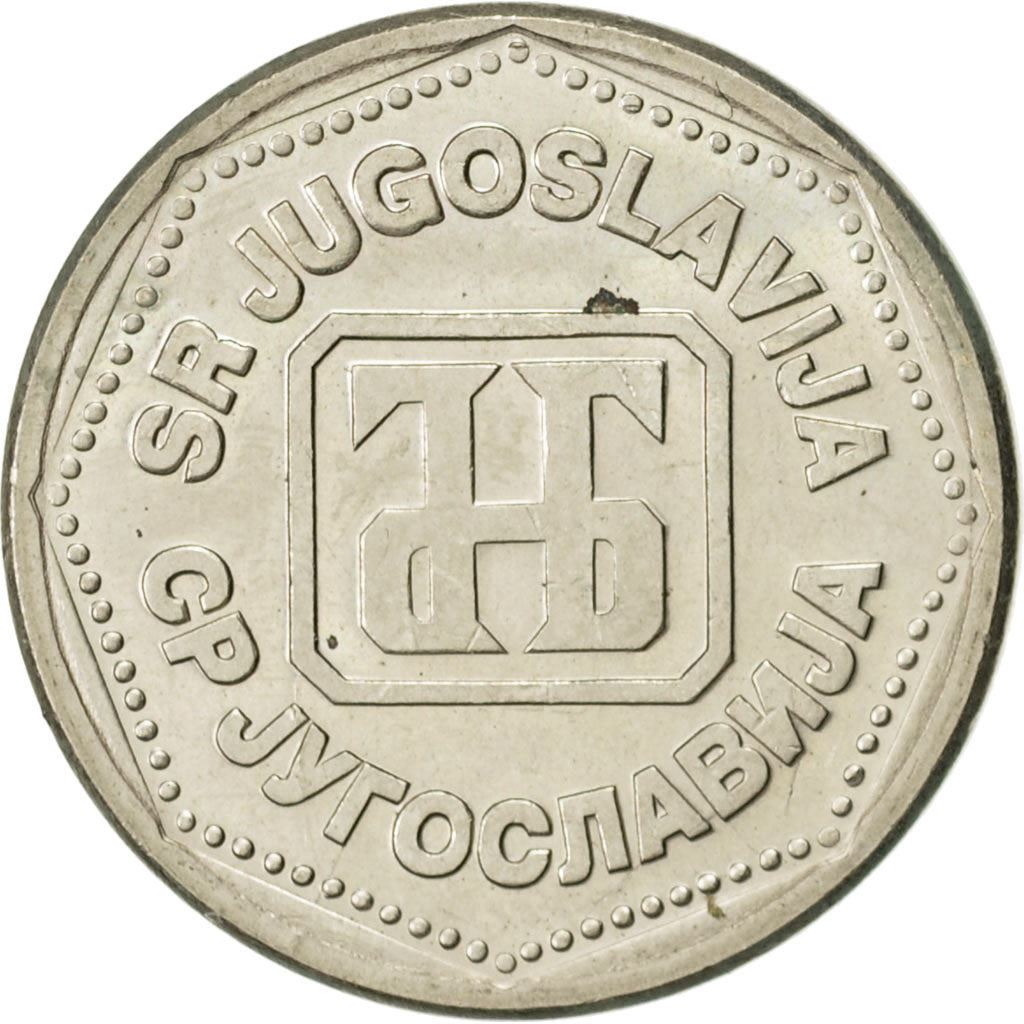 Jugoslavia | Moneta da 5 Dinari | Ottone Nichelato | Km:156 | 1993