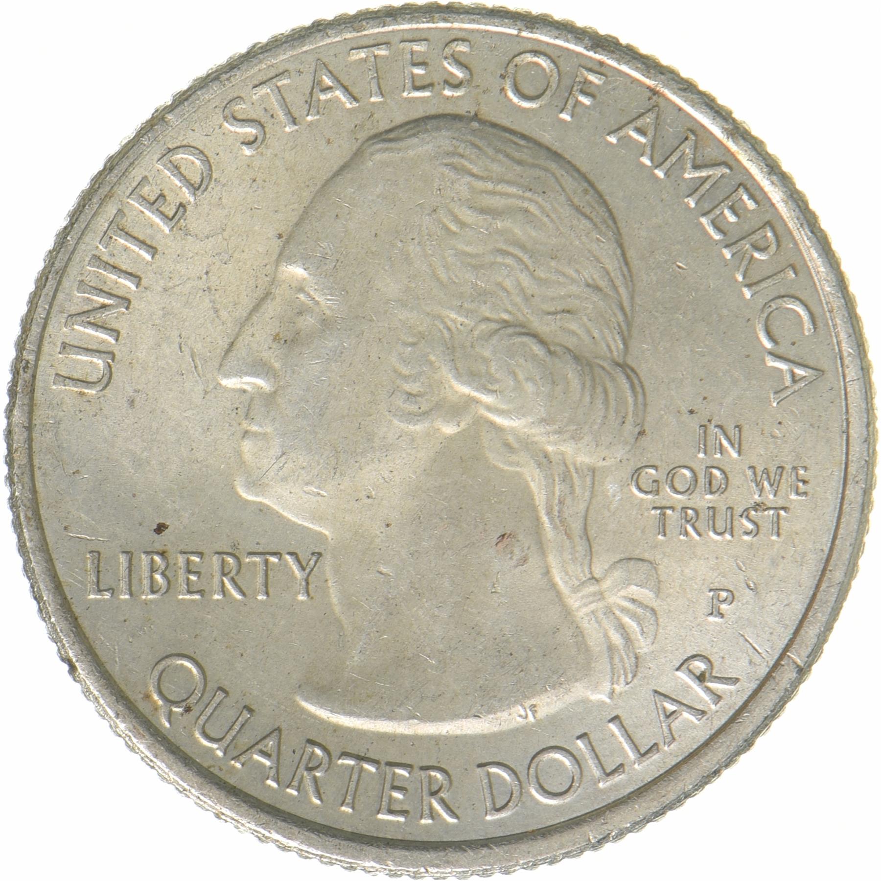 United States | 1/4 Dollar Coin | Effigy Mounds | KM:653 | 2017