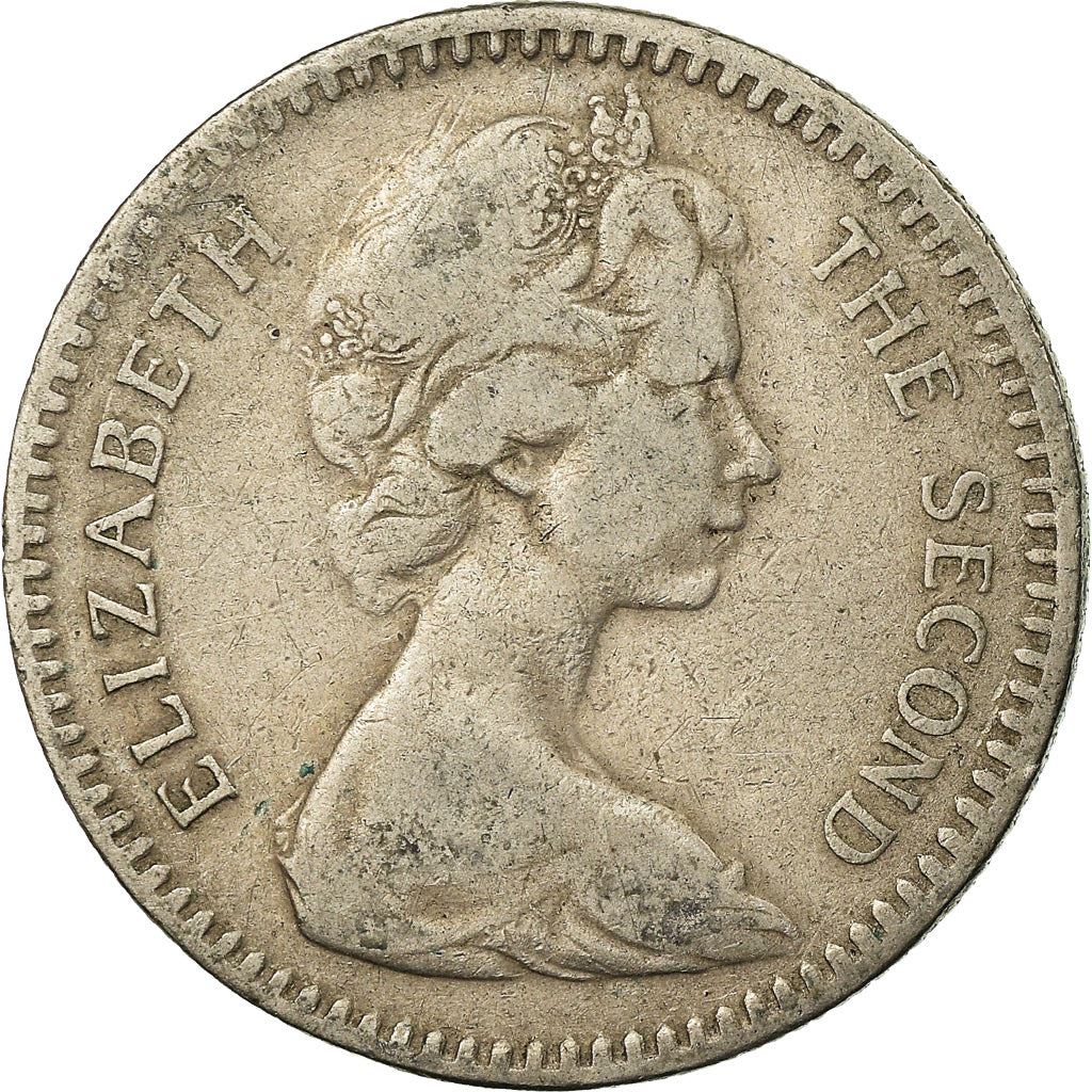Rhodesia | 2 Shillings / 20 Cents Coin | Elizabeth II | Zimbabwe Bird | Km:3 | 1964