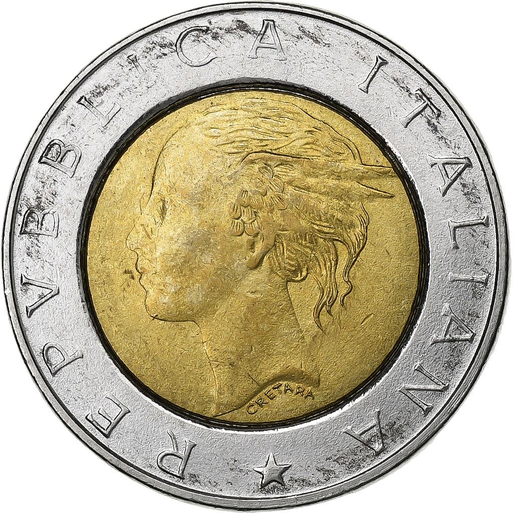 Italy | 500 Lire Coin | Institute of Statistics | Km:181 | 1996