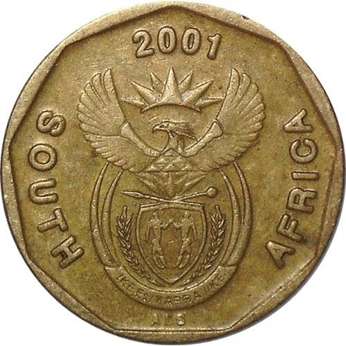 South Africa 10 Cents Coin | English Legend - SOUTH AFRICA | KM224 | 2000 - 2001