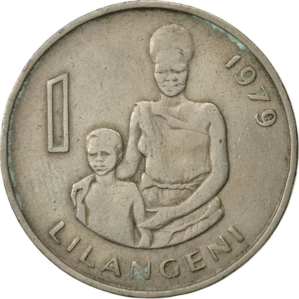 Kingdom of Swaziland | 1 Lilangeni Coin | King Sobhuza II | Mother and Child | Km:13 | 1974 - 1979
