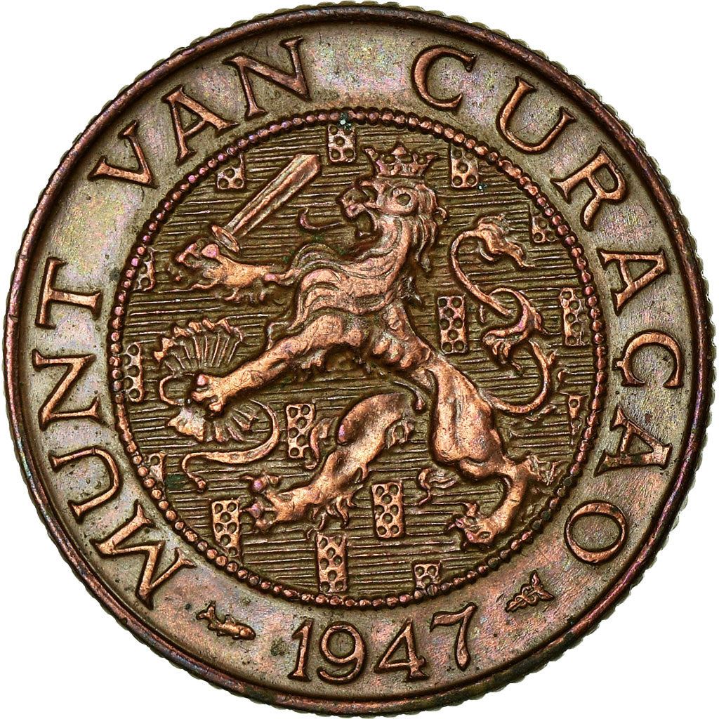 Curacao | 2.5 Cents Coin | Dutch Lion | Km:42 | 1944 - 1948