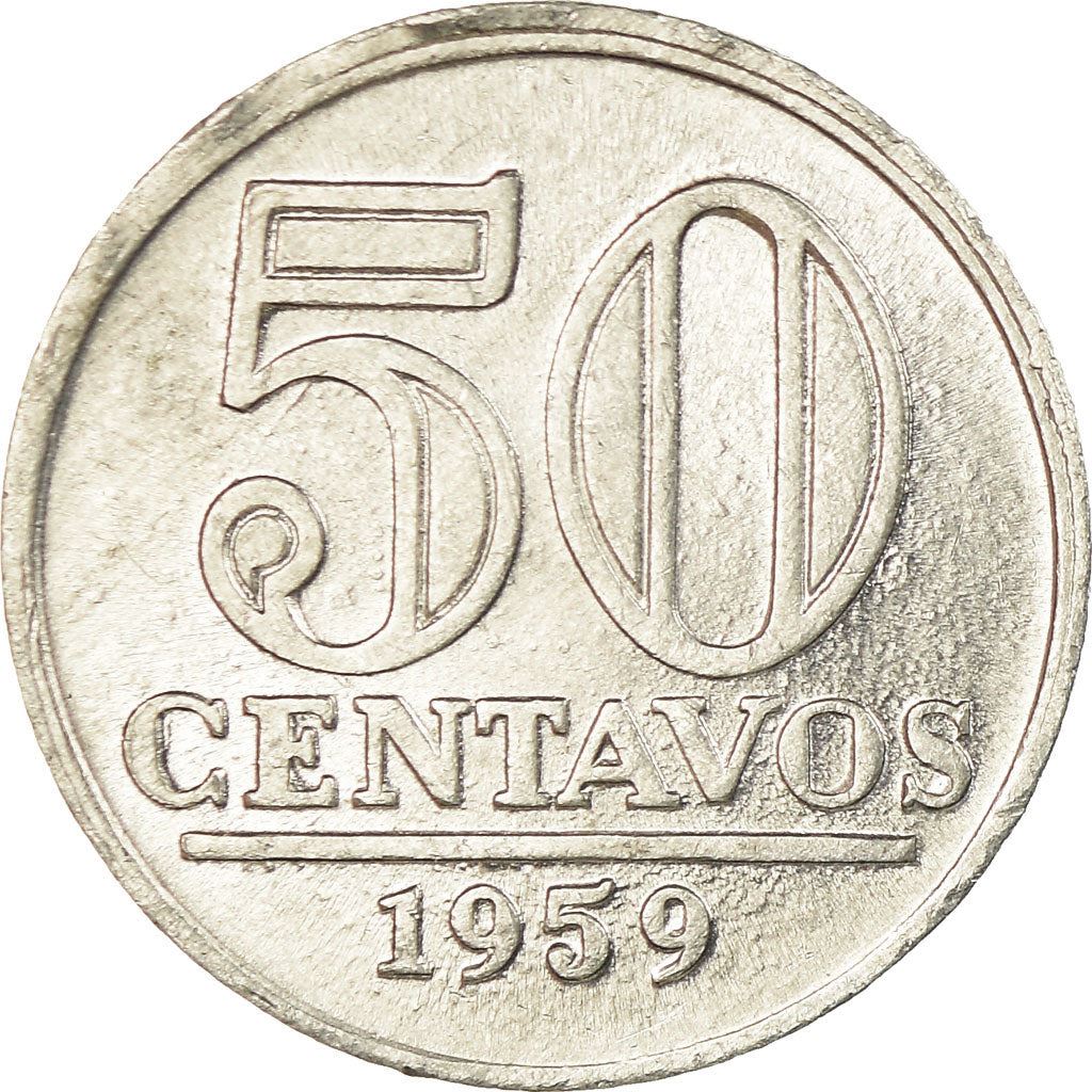 Brasil 50 Centavos Mynt | KM569 | 1957 - 1961