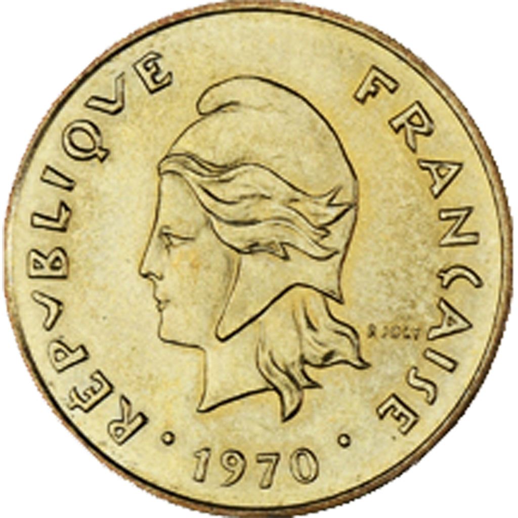 New Hebrides | 5 Francs Coin | Marianne | Frigate Bird | Km:6.1 | 1970