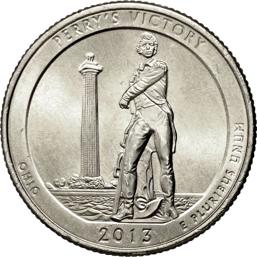 United States | 1/4 Dollar Coin | Perry's Victory | Km:543 | 2013