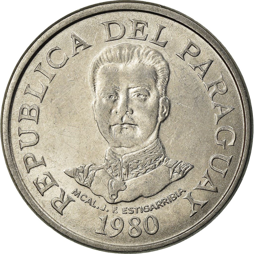 Paraguay | 50 Guaranies Coin | José Félix Estigarribia | Km:169 | 1980 - 1988