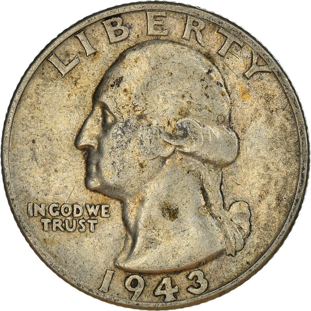 アメリカ合衆国 | 1/4ドル硬貨 | ジョージ・ワシントン | KM:164 | 1932年 - 1964年